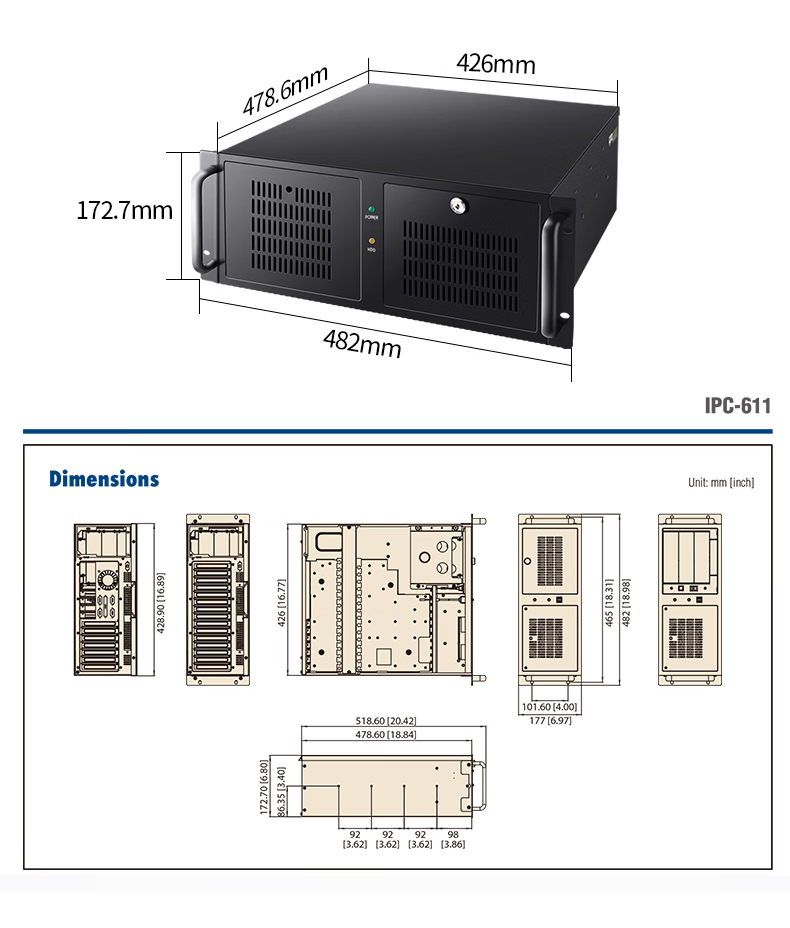 研华工控机 IPC-611