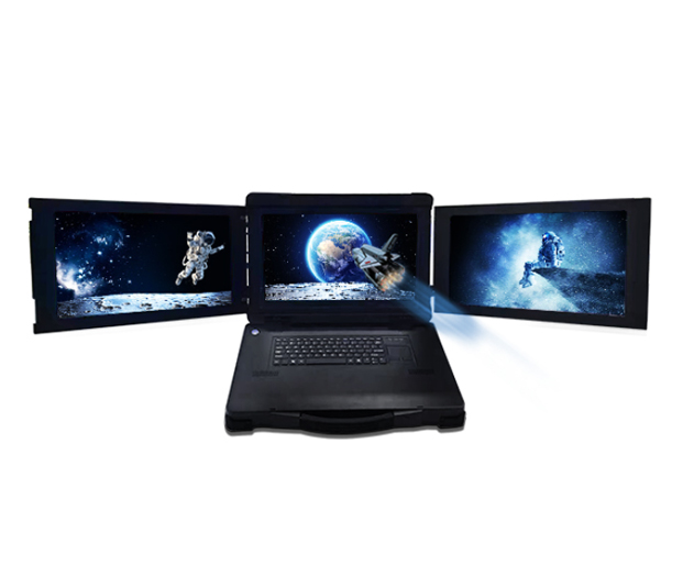 15.6寸三屏显示加固笔记本电脑 NSP-2962